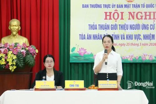 Hội nghị hiệp thương giới thiệu người ứng cử Hội thẩm nhân dân Tòa án nhân tỉnh