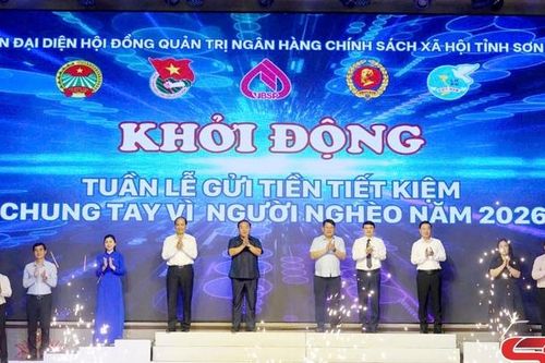 Sơn La phát động Tuần lễ gửi tiền tiết kiệm, chung tay vì người nghèo năm 2026