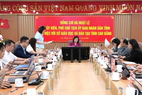 Phó Chủ tịch UBND tỉnh Hà Nhật Lệ làm việc với Sở Giáo dục và Đào tạo