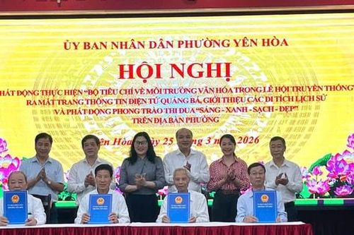 Yên Hòa xóa điểm nóng về rác thải xây dựng tuyến phố kiểu mẫu