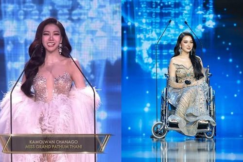 Miss Grand Thailand 2026: Thí sinh rơi miếng dán răng, ngồi xe lăn thi Bán kết