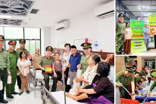 Ấm lòng 'Suất ăn yêu thương' của lực lượng Công an cơ sở tại Bệnh viện Đa khoa Sơn Tây