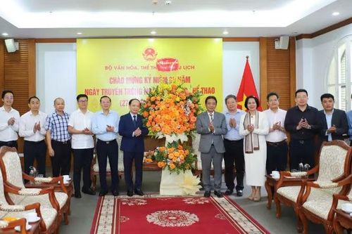 Ban Tuyên giáo và Dân vận Trung ương chúc mừng Ngày truyền thống ngành thể dục thể thao