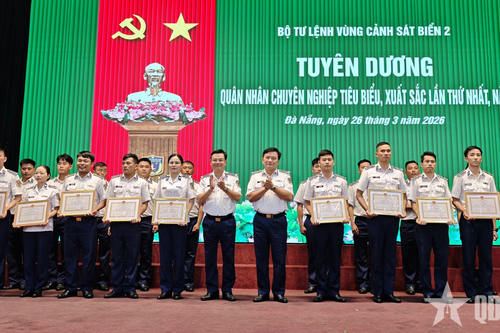 Vùng Cảnh sát biển 2 tuyên dương quân nhân chuyên nghiệp tiêu biểu, xuất sắc