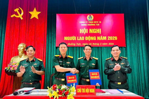 Nông trường 726 tổ chức Hội nghị người lao động năm 2026