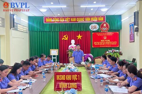 VKSND Khu vực 1 tỉnh Vĩnh Long tổ chức Hội nghị tự đào tạo về kiểm sát án dân sự