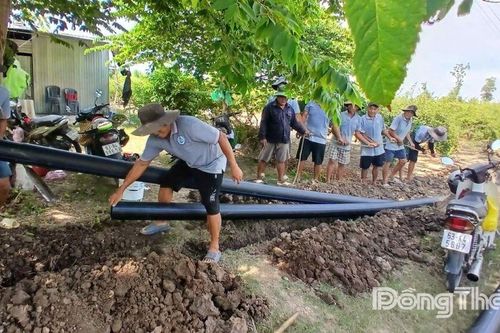 Đồng Tháp: Nỗ lực đảm bảo nước sinh hoạt trong mùa khô