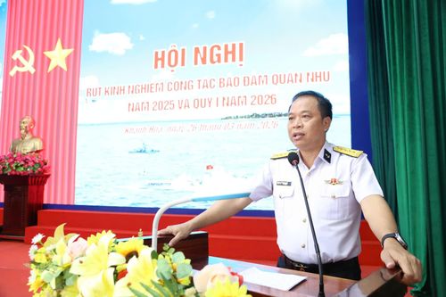 Vùng 4 Hải quân rút kinh nghiệm công tác bảo đảm quân nhu
