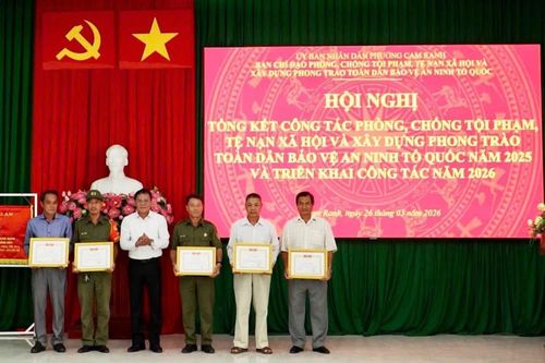 Phường Cam Ranh tổng kết công tác phòng, chống tội phạm năm 2025
