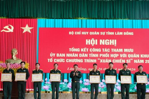 Tổng kết công tác tham mưu tổ chức Chương trình Xuân chiến sĩ tại Lâm Đồng
