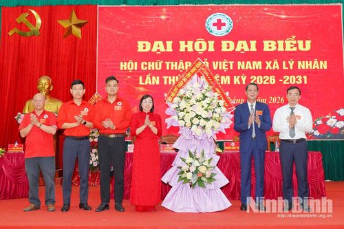 Đại hội đại biểu Hội Chữ thập đỏ xã Lý Nhân lần thứ nhất, nhiệm kỳ 2026-2031