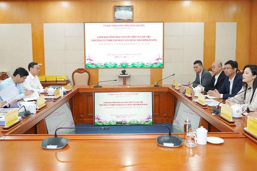 Công ty TNHH Tập đoàn Xây dựng Thái Bình Dương nghiên cứu đầu tư tại Thái Nguyên