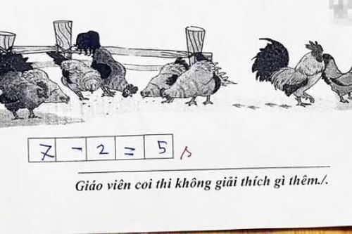 Học trò giải '7 - 5 = 2' nhưng giáo viên gạch sai, vì sao?