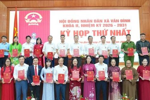 HĐND xã Vân Đình bầu các chức danh, khởi động nhiệm kỳ 2026-2031