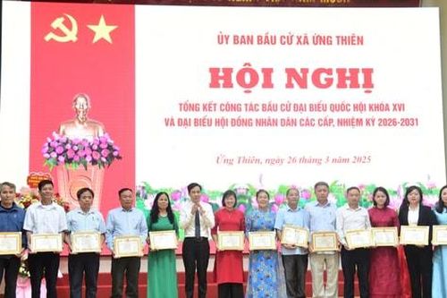 Ứng Thiên phát huy sức mạnh đại đoàn kết, tổ chức thành công bầu cử