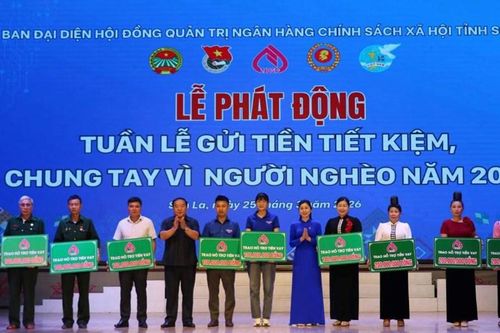 Sơn La phát động Tuần lễ gửi tiền tiết kiệm, chung tay vì người nghèo