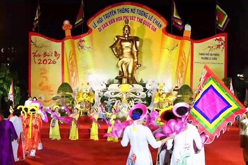 Hải Phòng khai mạc Lễ hội truyền thống Nữ tướng Lê Chân năm 2026