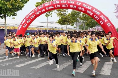 An Giang tổ chức Ngày Chạy Olympic vì sức khỏe toàn dân năm 2026