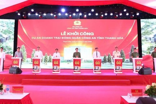 Khởi công dự án doanh trại đóng quân Công an tỉnh Thanh Hóa