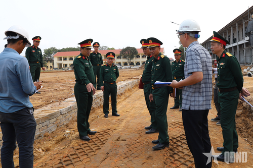 Tổng cục Hậu cần - Kỹ thuật kiểm tra chuyên đề công tác doanh trại tại Quân khu 3