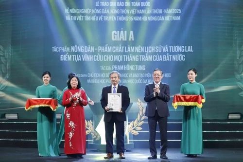 Giải báo chí 'tam nông' năm 2026 có 50 giải thưởng, tổng trị giá hơn 530 triệu đồng