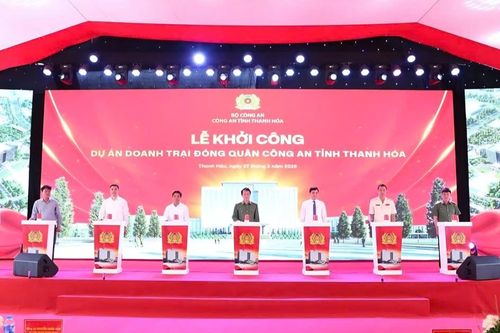Thanh Hóa khởi công doanh trại đóng quân Công an tỉnh quy mô hơn 32ha