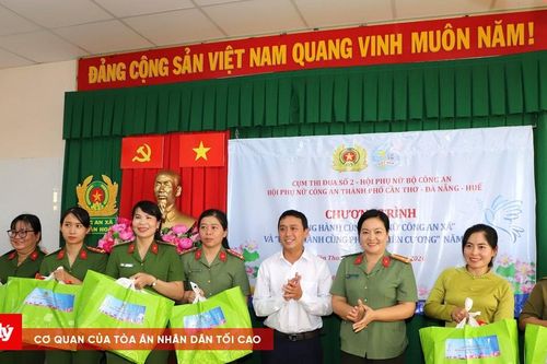 Động viên phụ nữ Công an cơ sở vững tâm công tác