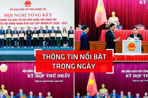 Nghệ An: Thông tin nổi bật ngày 27/3