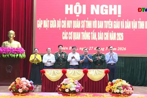 Bộ Chỉ huy Quân sự tỉnh, Ban Tuyên giáo và Dân vận Tỉnh ủy gặp mặt báo chí năm 2026