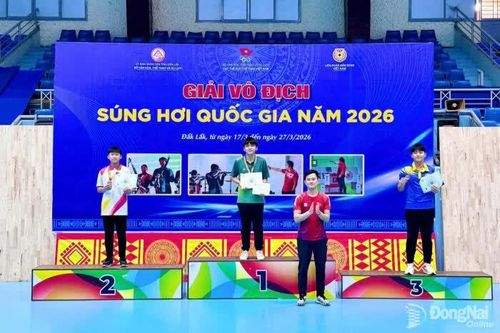 Đồng Nai giành huy chương vàng Giải vô địch súng hơi quốc gia 2026