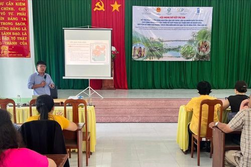 Sơ kết Dự án hỗ trợ phát triển vùng nguyên liệu cây dược liệu sa nhân cho người Bahnar xã Bình Phú