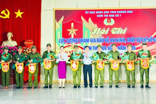 Sôi nổi Hội thi 'Lực lượng tham gia bảo vệ an ninh, trật tự cơ sở giỏi' Cụm thi đua số 7