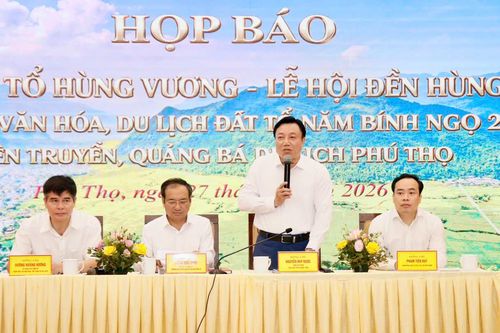 Phú Thọ tổ chức họp báo thông tin về các hoạt động Giỗ Tổ Hùng Vương - Lễ hội Đền Hùng và Tuần Văn hóa - Du lịch Đất Tổ