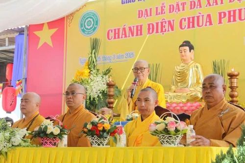 Đắk Lắk: Lễ đặt đá xây dựng chánh điện chùa Phước Bổn