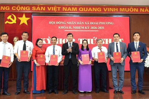 Xã Đoài Phương kiện toàn bộ máy HĐND nhiệm kỳ mới