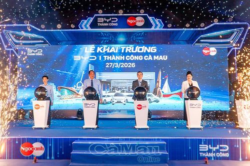 Showroom 4S BYD Thành Công Cà Mau: Giải pháp 'di chuyển xanh'