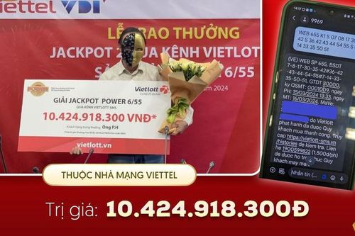 Một người chơi cùng lúc trúng 5 giải đặc biệt của Vietlott