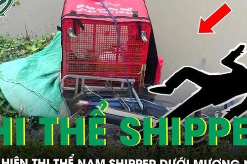 Phát hiện thi thể nam shipper cùng xe máy dưới mương nước ở Ninh Bình