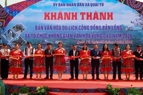 Khánh thành bản văn hóa du lịch cộng đồng trên đèo Pha Đin huyền thoại