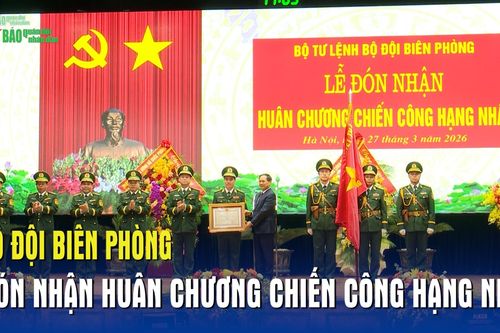 Bộ đội Biên phòng đón nhận Huân chương Chiến công hạng Nhất