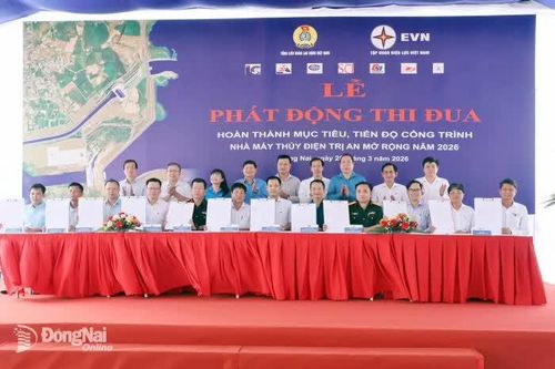 Phát động thi đua đẩy nhanh tiến độ Dự án Thủy điện Trị An mở rộng