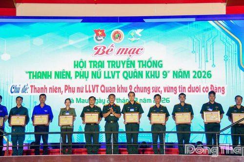 Đồng Tháp đoạt giải Nhất Hội trại Thanh niên, Phụ nữ Lực lượng vũ trang Quân khu 9
