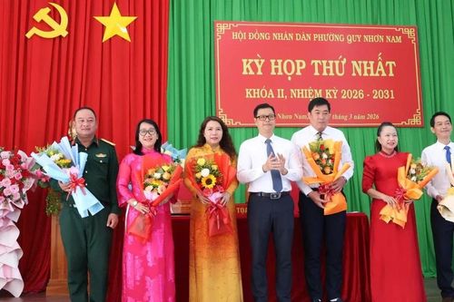 Phường Quy Nhơn Nam kiện toàn tổ chức bộ máy chính quyền địa phương