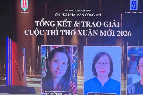 Tác giả Võ Đình Duy đạt giải cuộc thi thơ 'Xuân mới' 2026