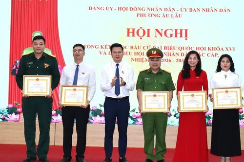 Phường Âu Lâu tổng kết công tác bầu cử đại biểu Quốc hội khóa XVI và đại biểu HĐND các cấp, nhiệm kỳ 2026 - 2031