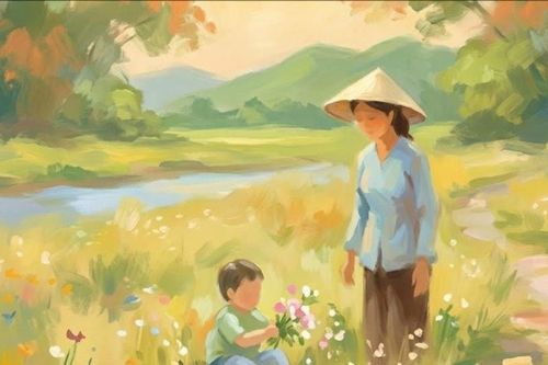 Tháng ba theo mẹ ra đồng