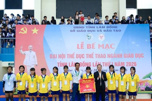 Bế mạc Đại hội Thể dục Thể thao ngành giáo dục Lâm Đồng lần thứ I