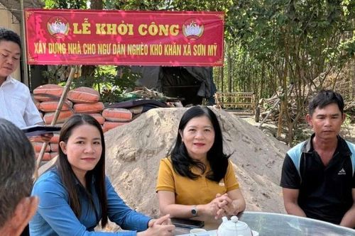 Khởi công xây nhà cho ngư dân khó khăn tại Sơn Mỹ