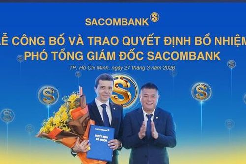 Sacombank (STB) bổ nhiệm Phó Tổng giám đốc ngoại, trình phương án đổi tên thành Sài Gòn Tài Lộc