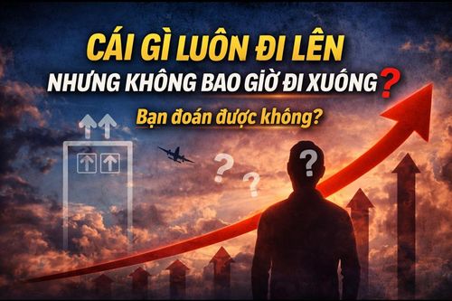 Cái gì đi lên nhưng không bao giờ đi xuống?